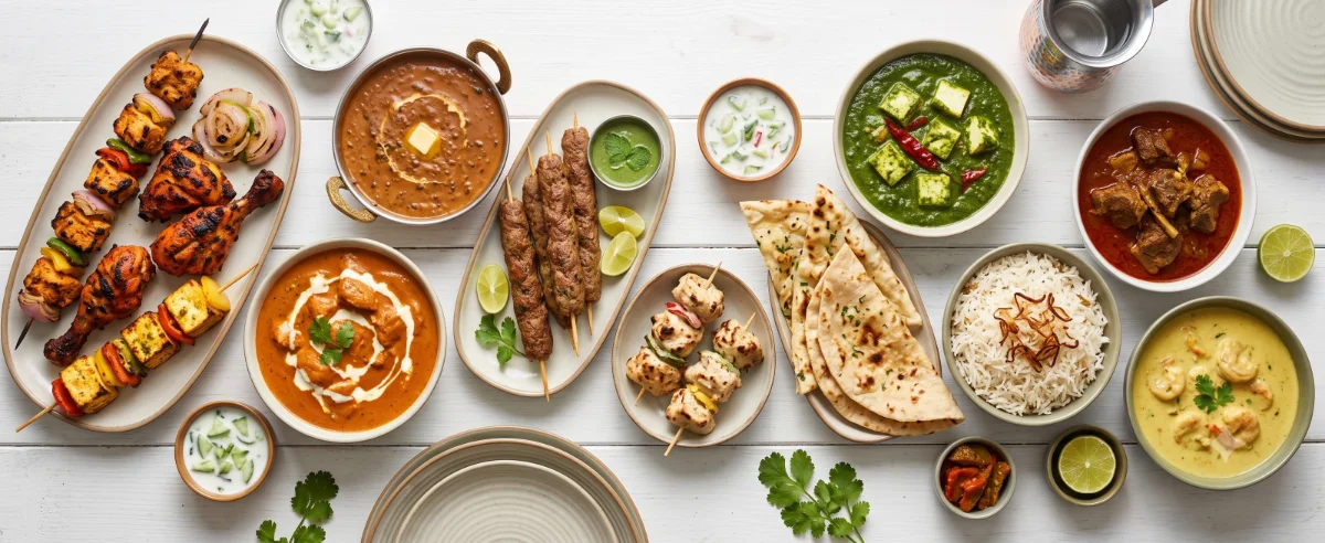Indian dishes prepared with Agneera regional flavours